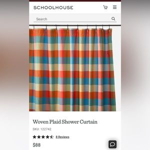 Brand New Out of Box Schoolhouse Shower Curtain